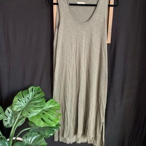Olive green Madewell shift dress